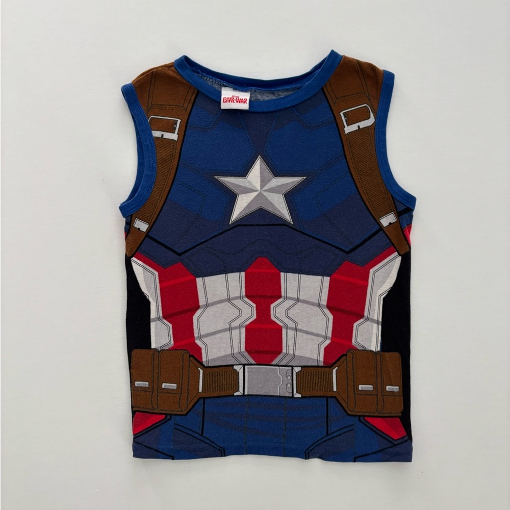 Marvel Kids Captain America Superhero Tank Top